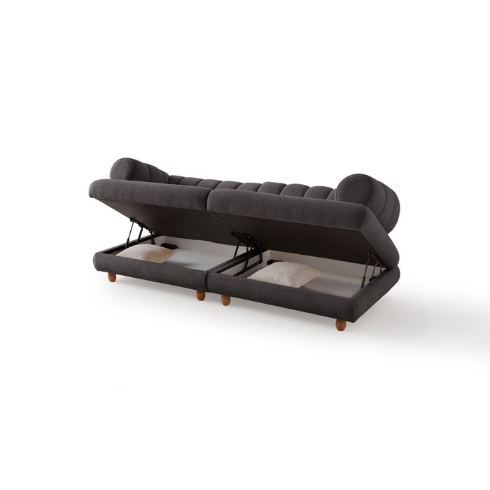 Atelier Del Sofa Gloria - Sofá de 3 Plazas Antracita